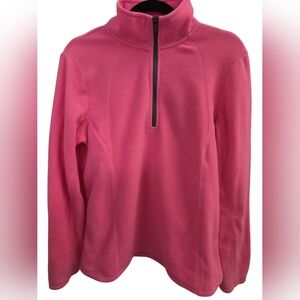 Tek Gear Pink Zip Pullover 1/4 Zip Sweater Jacket